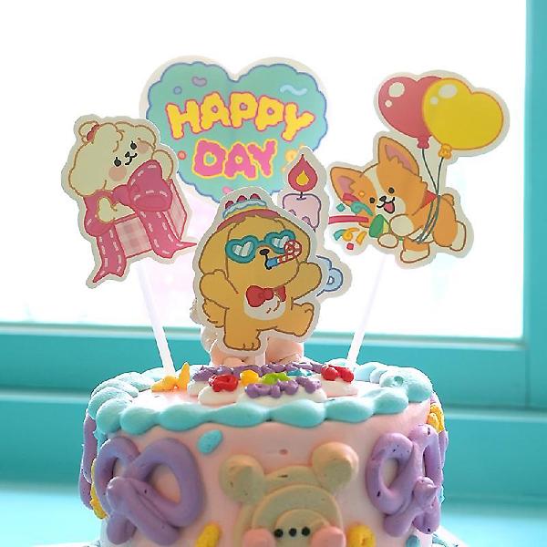  케이크 토퍼 4종세트