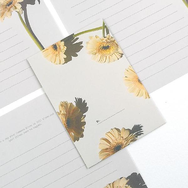  건물사이 피어난 꽃 편지지 4종세트