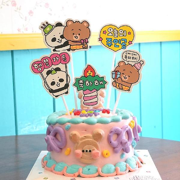  케이크토퍼 (랜덤발송)