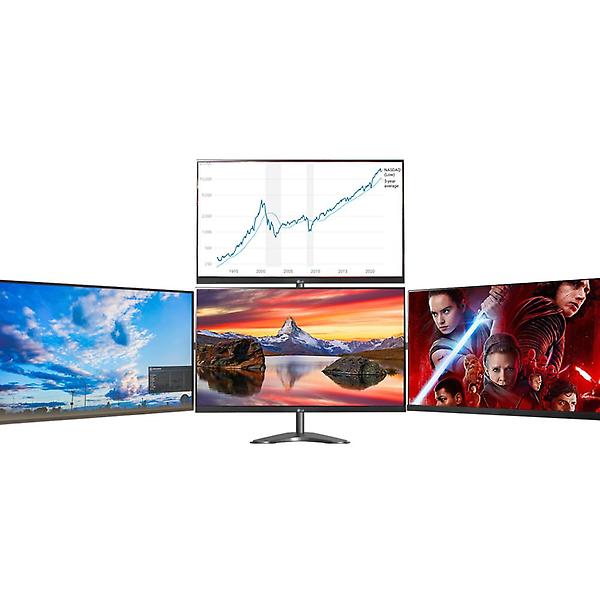  이지마운트 쿼드 4대 모니터 스탠드 거치대 M4-S310