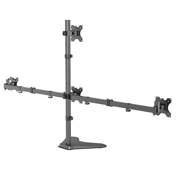  이지마운트 쿼드 4대 모니터 스탠드 거치대 M4-S310