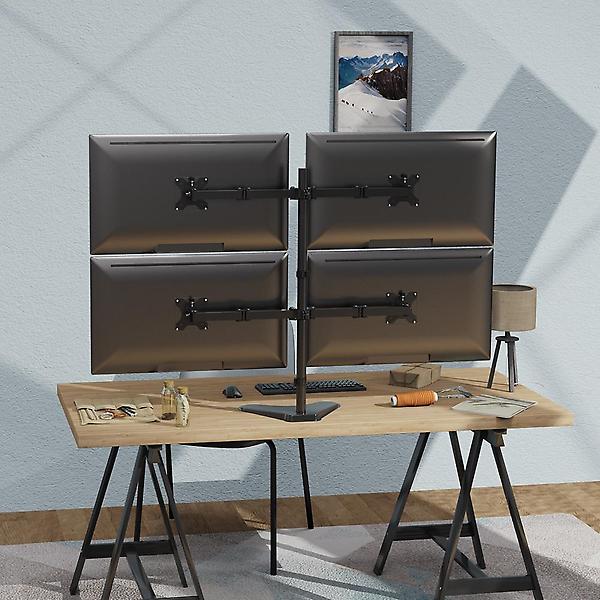  이지마운트 쿼드 4대 모니터 스탠드 거치대 M4-S220