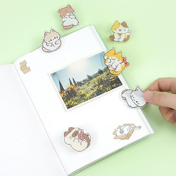  냥냥랜덤아크릴집게 랜덤2개