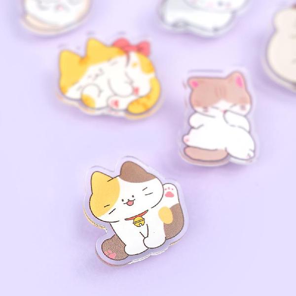  냥냥랜덤아크릴집게 랜덤2개