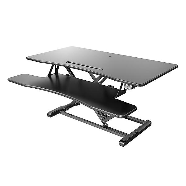  이지마운트 전동 모션 스탠드 스탠딩 데스크 책상 테이블 높이조절 듀얼모니터 WSD-EV1050D