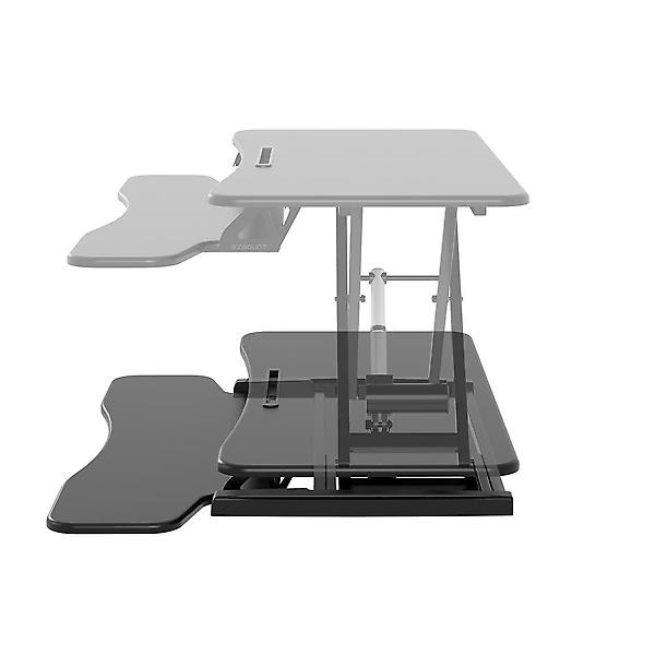  이지마운트 전동 모션 스탠드 스탠딩 데스크 책상 테이블 높이조절 듀얼모니터 WSD-EV950D