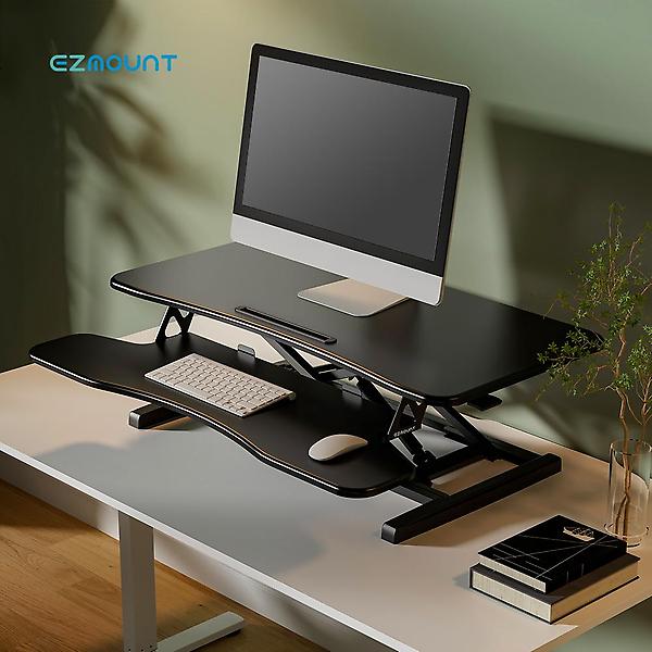  이지마운트 모션 스탠드 스탠딩 데스크 책상 테이블 높이조절 듀얼모니터 WSD-950D