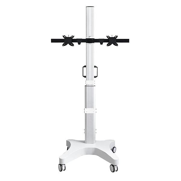  이지마운트 듀얼 2대 TV 모니터 이동식 스탠드 거치대 AMSC-200