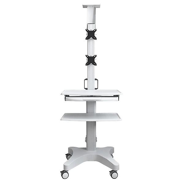  이지마운트 듀얼 2대 TV 모니터 이동식 스탠드 거치대 AMSC-110