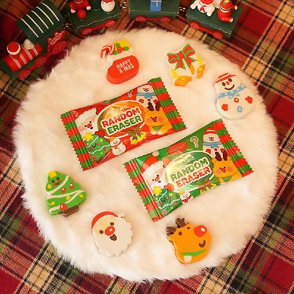  크리스마스 랜덤지우개 ver15  랜덤6개세트