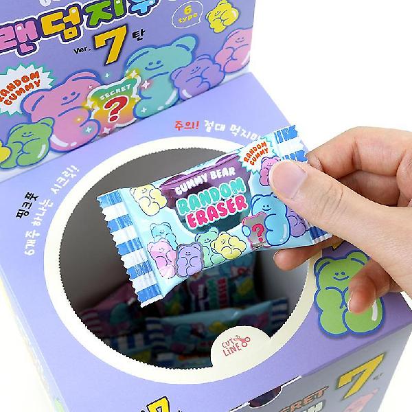  곰젤리랜덤지우개 랜덤6개세트