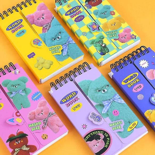  와사비베어 가리개 단어장 5개세트
