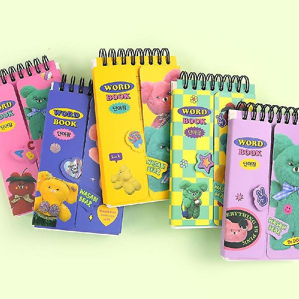  와사비베어 가리개 단어장 5개세트