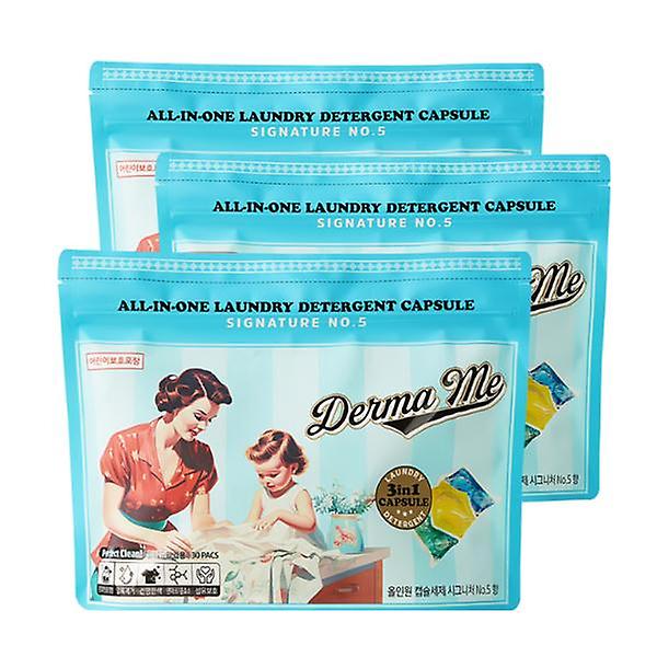  더마미 올인원 캡슐세제 시그니처 NO.5 3팩 (30ea X 3팩)