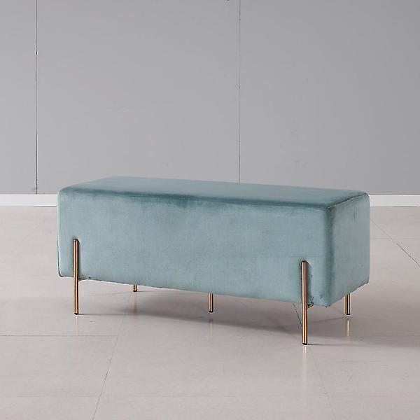  아이앤 루벤 사각 벨벳 2인 스툴의자 FU