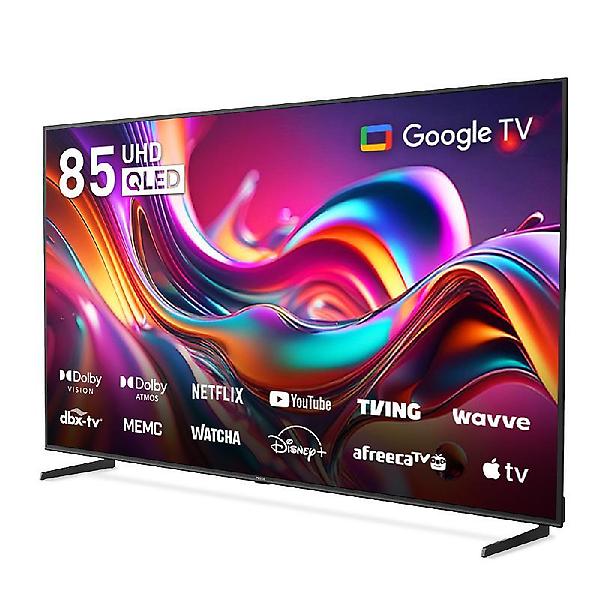  프리즘 CP85G3Q 215cm 구글3.0 스마트 4K QLED TV 패널 2년 무상보증