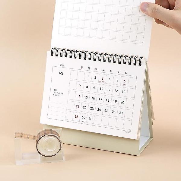  2026년 감성 원고지 탁상 달력 캘린더