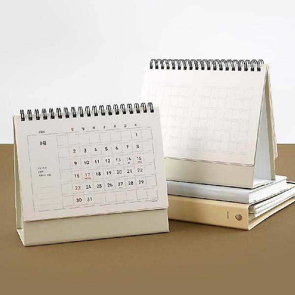  2026년 감성 원고지 탁상 달력 캘린더