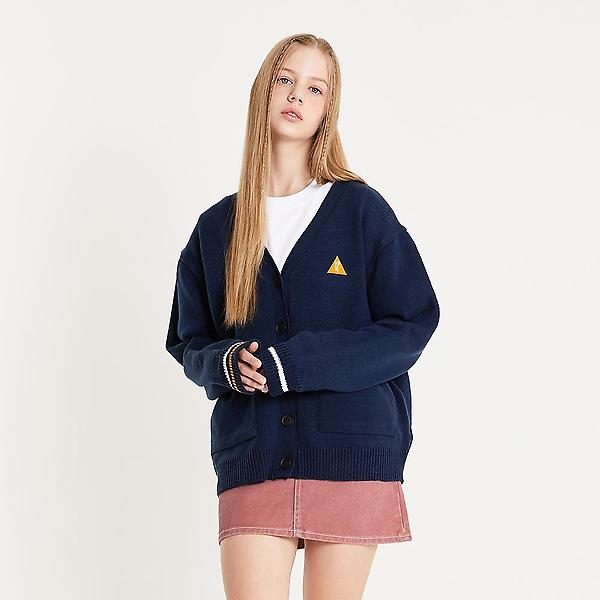  25P 스몰 트라이앵글 로고 가디건 25PU3SCGNY