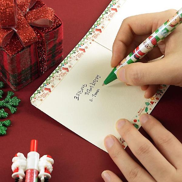  크리스마스 피규어 회전펜 인박스(36개세트)
