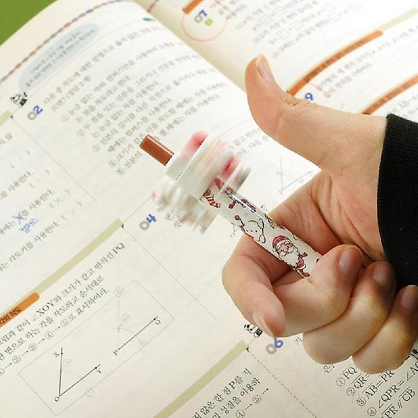  크리스마스 피규어 회전펜 (랜덤발송)