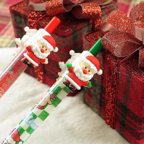  크리스마스 피규어 회전펜 (랜덤발송)