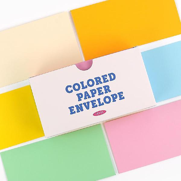  색지 가로 봉투세트