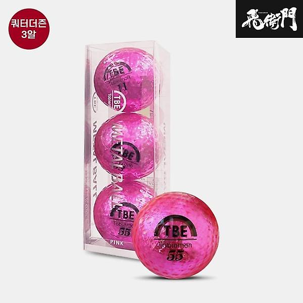  [쿼터더즌]토비에몬 메탈 초고반발 골프볼[핑크][남여공용][2피스/3알]
