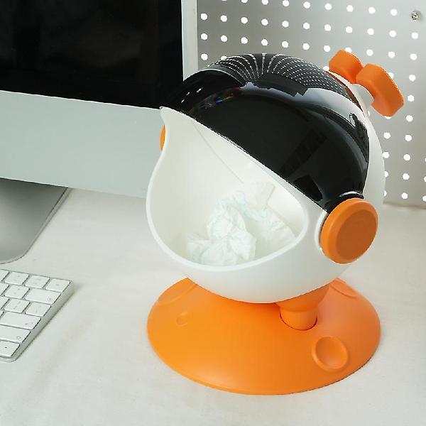  우주 로봇 탁상 휴지통2리터