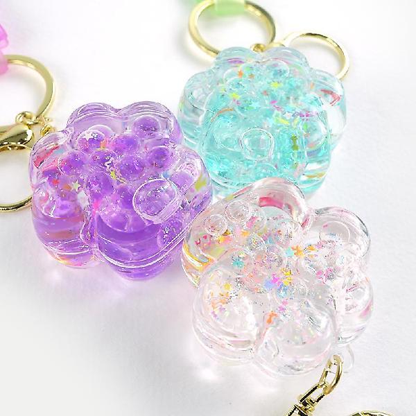  냥이발 글리터 키링 가방고리