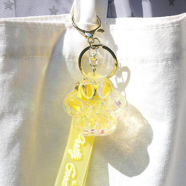  냥이발 글리터 키링 가방고리