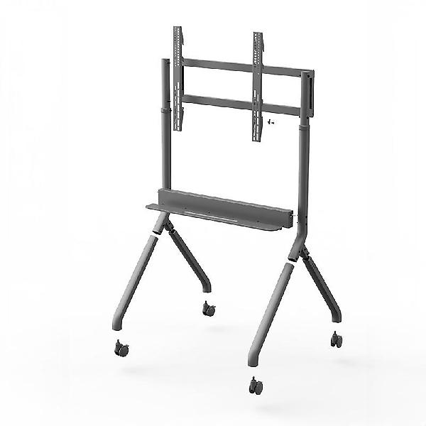  프리즘 프리모션 191cm 75UHD 베젤리스TV + 전동식 높이조절 이동형 스탠드 / 회의실용 매장 전시용