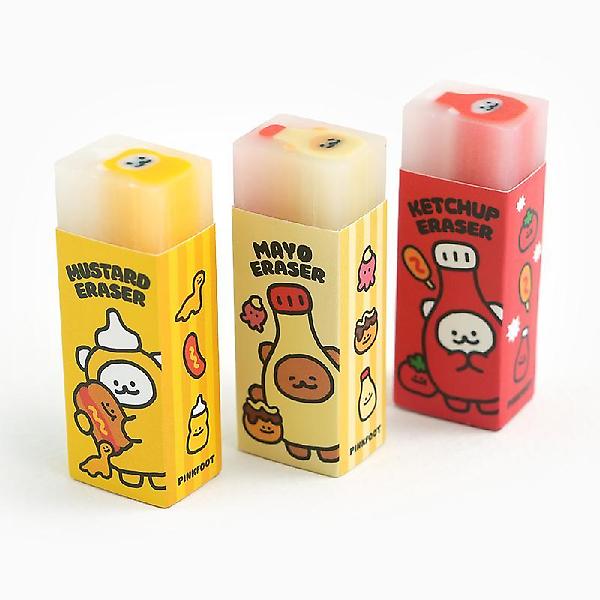  소스친구들 센터지우개 3종 6개세트