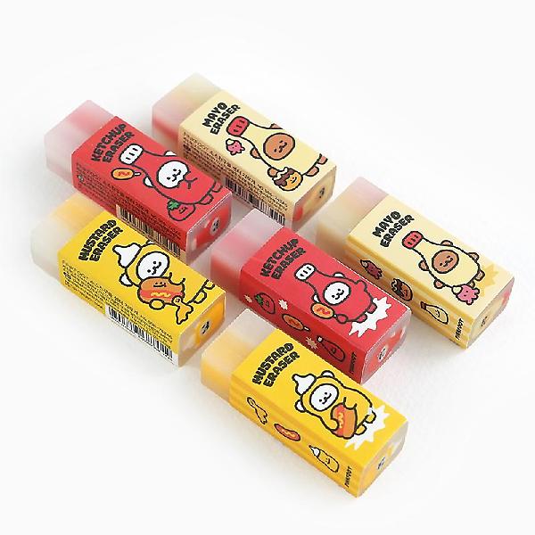  소스친구들 센터지우개 3종 6개세트