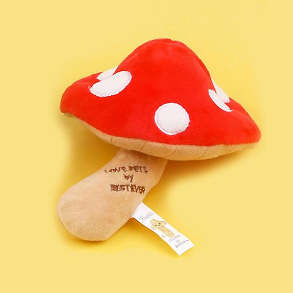  베스트에버 러브펫 강아지장난감 (버섯) (레드)