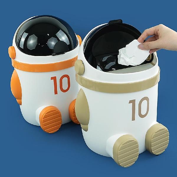  우주 로봇 휴지통 8리터