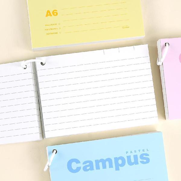  파스텔 캠퍼스 메모카드 A6