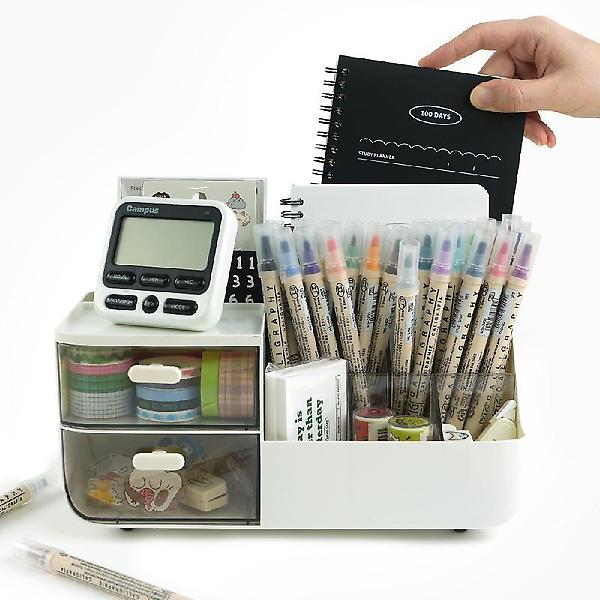  2단 서랍 데스크 정리함