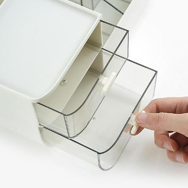  2단 서랍 데스크 정리함