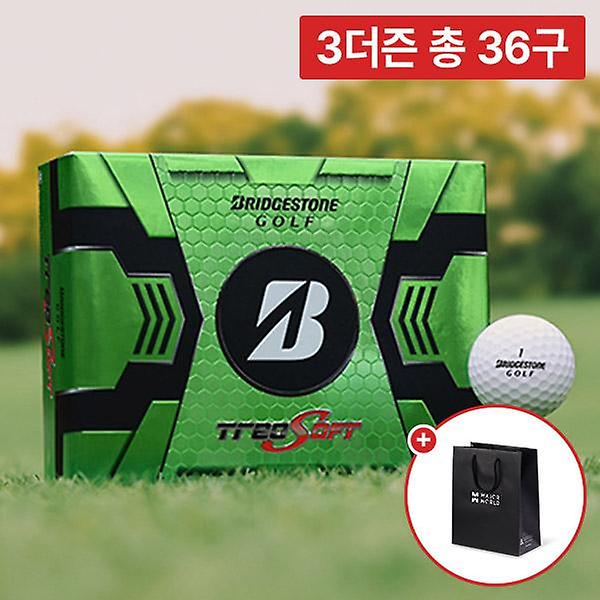  [3더즌 총36구] 브리지스톤 트레오 소프트 2.0 골프공 + 쇼핑백 3개 증정