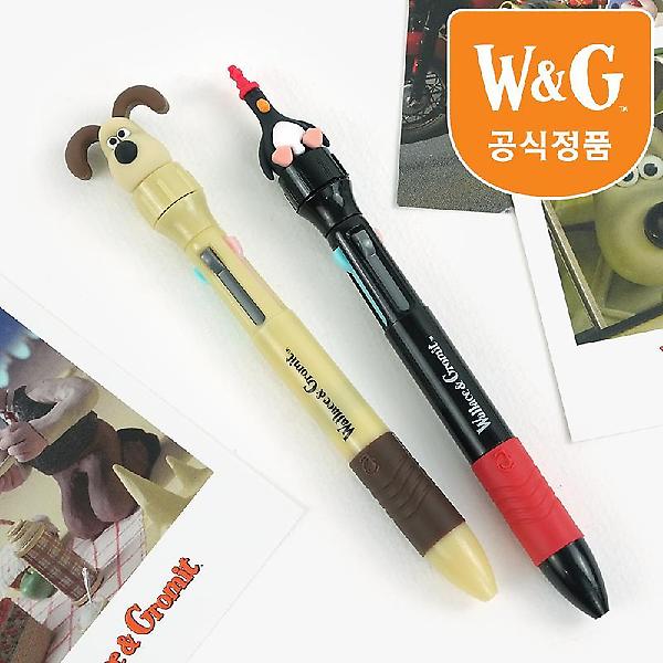  [공식정품]월레스와 그로밋 피규어 4색 회전펜 2종세트