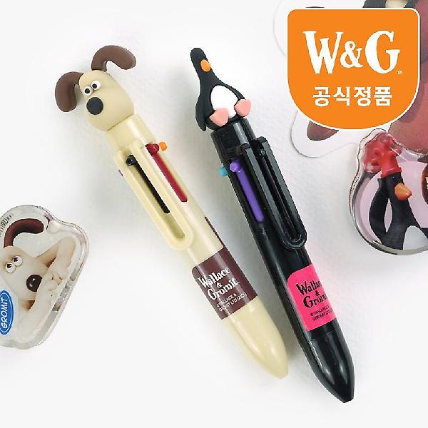 [공식정품]월레스와 그로밋 피규어 미니6색볼펜