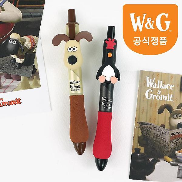  [공식정품]월레스와 그로밋 통통 중성펜 인박스 (20개세트)