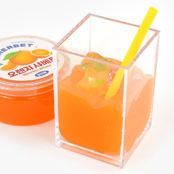  오렌지 샤베트 슬라임  장난감