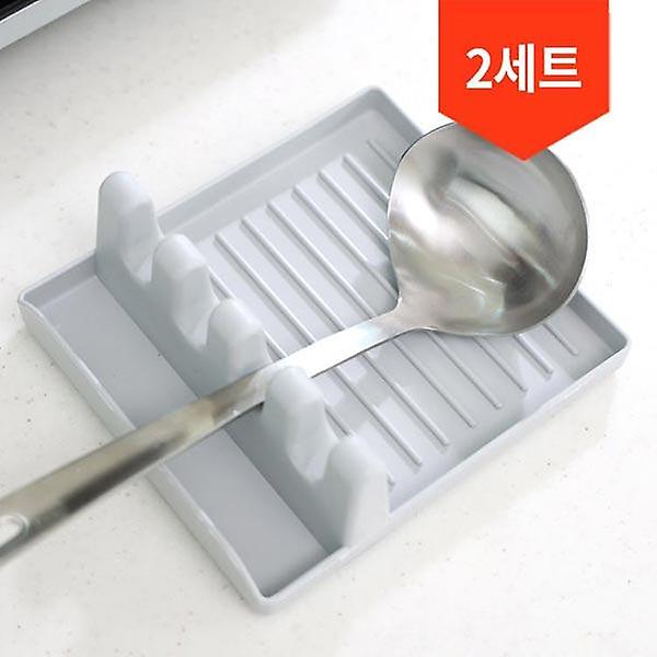  [2개 1세트] 무라노 안묻어 냄비 뚜껑 거치대 국자 조리도구 받침대 주방정리용품
