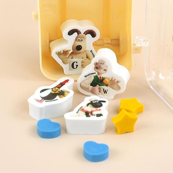  [공식정품]월레스와 그로밋 캐리어 지우개세트 인박스(12개세트)