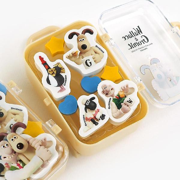  [공식정품]월레스와 그로밋 캐리어 지우개세트