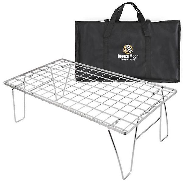  브리즈문 캠핑 택티컬 스테인리스 멀티 필드랙 테이블+전용가방+상판