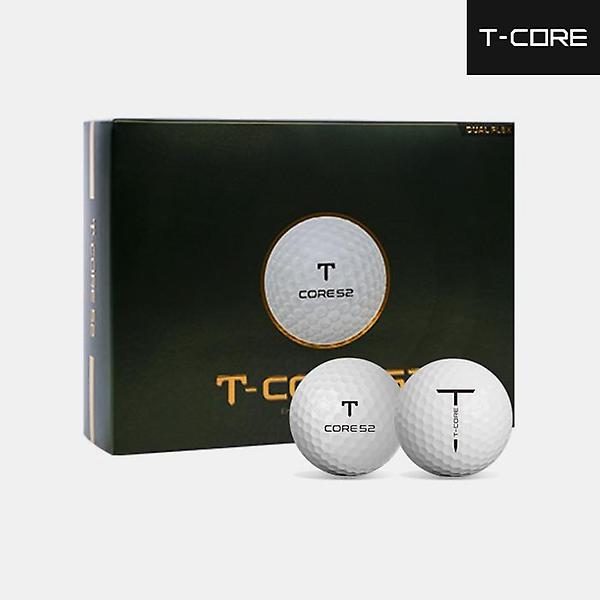  티코어 T CORE 52 저압축 초고반발 비거리용 골프볼 남여공용 화이트 3피스 12알