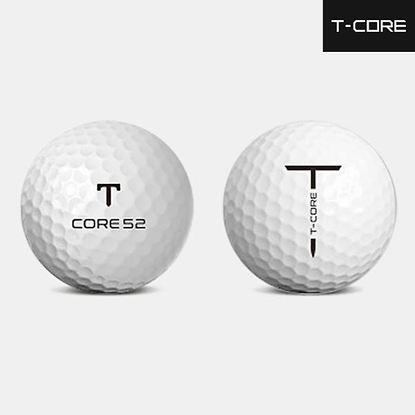  티코어 T CORE 52 저압축 초고반발 비거리용 골프볼 남여공용 화이트 3피스 12알